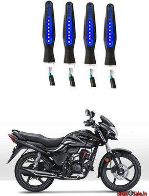 Delhismart Side LED Indicator Light for Hero Passion X Pro(Blue)