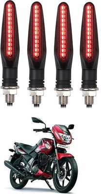 Delhismart Side LED Indicator Light for TVS Flame SR125(Red)