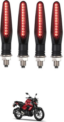 Delhismart Side LED Indicator Light for Yamaha FZS FI(Red)