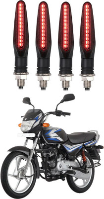 Delhismart Side LED Indicator Light for Bajaj CT 100(Red)