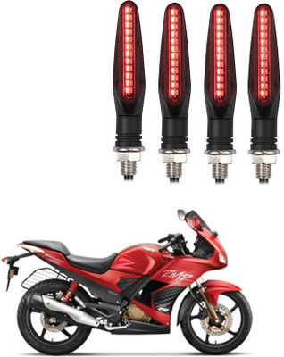 Delhismart Side LED Indicator Light for Hero Karizma(Red)
