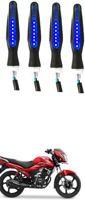 Delhismart Side LED Indicator Light for TVS Victor GL(Blue)