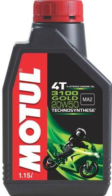 MOTUL 3100 Gold 4T 20W50 Gold Technosynthese High-Mileage Engine Oil