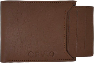 EVIQ Men Casual, Formal Tan Artificial Leather Wallet(7 Card Slots)