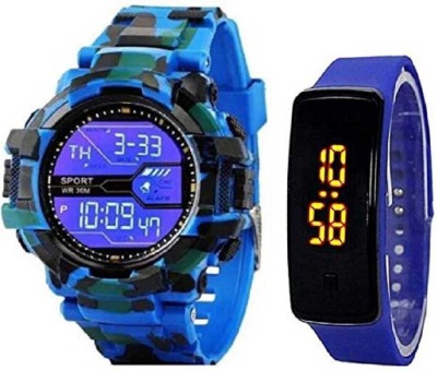 Razyloo Military Stylish Light New Generation Amazing Look Cool Style Digital Watch  - For Boys