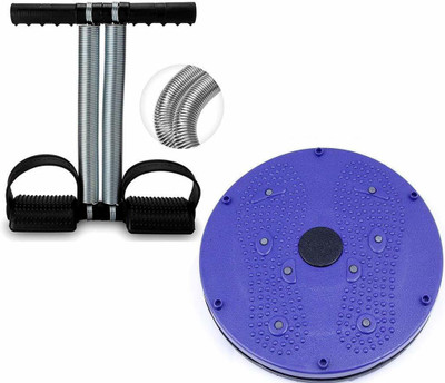 USTRADERS Double spring Tummy Trimmer , Tummy twister Combo Ab Exerciser(Multicolor)