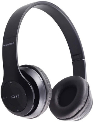 Worricow Good Bass Wireless Sports Headphones with Microphone Bluetooth(Black, On the Ear)