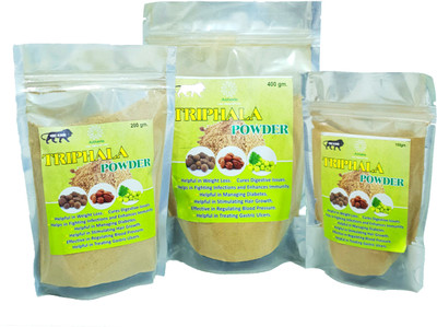 Adiveda Triphala Powder in 3:2:1 ratio of Amla:Baheda:Harad Quick Relief from Digestive Problems(200 g)