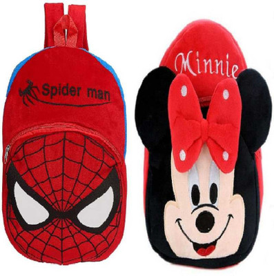 Bluemoon BM-Red Minnie With SpiderMan_pkp_198 12 L Backpack(Multicolor)