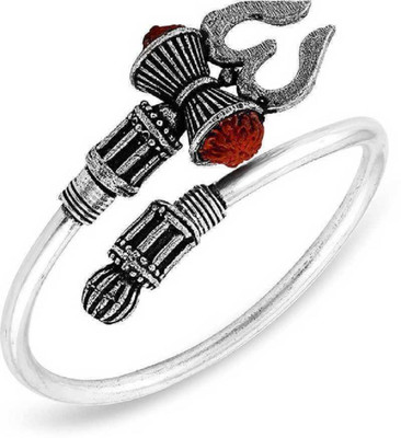 ruby collection Alloy Sterling Silver, Silver Kada(Pack of 2)