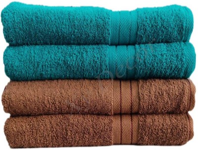 Xy Decor Cotton 480 GSM Hand Towel Set(Pack of 4)