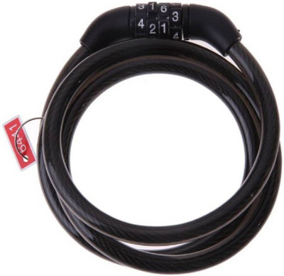 Mobfest 4 Digit Code Combination Cable Spiral Cycle Lock