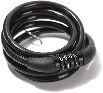 Mobfest Combination Coiled Bike Steel Cable Lock Cycling Lock, Cycle Lock