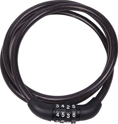 Mobfest Multipurpose Cable Basic Self Coiling Resettable Combination Cable Bike Lock Cycle Lock