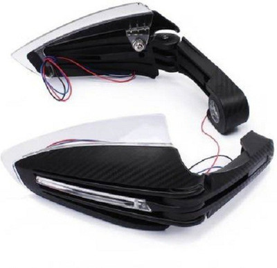 AOWBIKES HAND-GUARD-GLASS-BLK-N1 Handlebar Hand Guard(Universal For Bike)