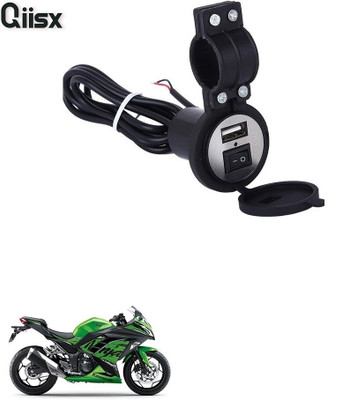Qiisx QIX_2350 Heavy Duty Bike Mobile USB Charger For Kasaki Ninja 300 5 A Bike Mobile Charger