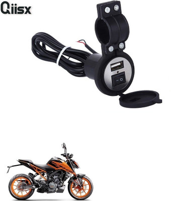 Qiisx QIX_2368 Heavy Duty Bike Mobile USB Charger For KM Duke 200 5 A Bike Mobile Charger