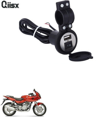 Qiisx QIX_2276 Heavy Duty Bike Mobile USB Charger For Bj jPulsar 220 DTS-i 5 A Bike Mobile Charger