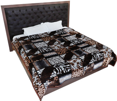 ACZO FEEL Printed Double Mink Blanket for  Heavy Winter(Microfiber, Multicolor)