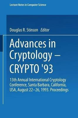 Advances in Cryptology - CRYPTO '93(English, Paperback, unknown)