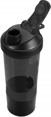 KITCHEN INDIA 500 ml Plastic Shaker(Pack of 1, Red, Black)