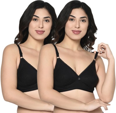 BodyCare Women T-Shirt Non Padded Bra(Black)