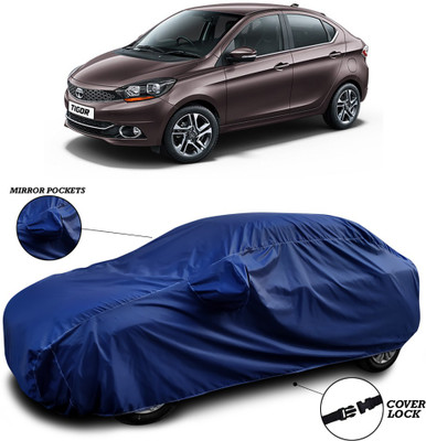ANTHUB Car Cover For Tata Tigor Facelift (With Mirror Pockets)(Blue)