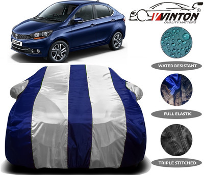 V VINTON Car Cover For Tata Tigor (With Mirror Pockets)(White)