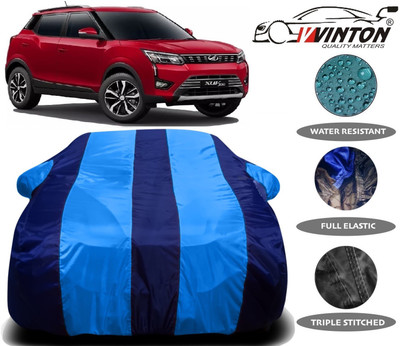 V VINTON Car Cover For Mahindra XUV 300 (With Mirror Pockets)(Blue)