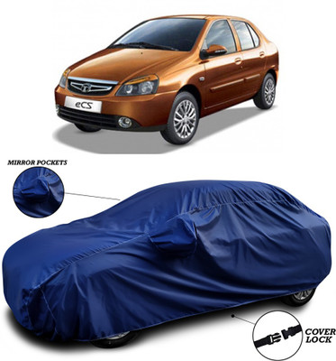 ANTHUB Car Cover For Tata Indigo eCS (With Mirror Pockets)(Blue)