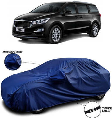 SEBONGO Car Cover For Kia Grand Carnival (With Mirror Pockets)(Blue)