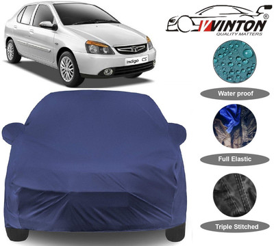 V VINTON Car Cover For Tata Indigo CS (With Mirror Pockets)(Blue)