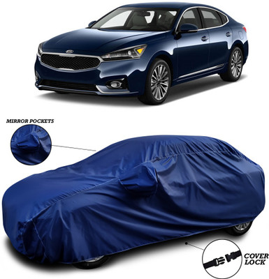 ANTHUB Car Cover For Kia Cadenza (With Mirror Pockets)(Blue)