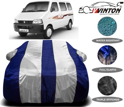 V VINTON Car Cover For Maruti Suzuki Eeco (With Mirror Pockets)(Blue)