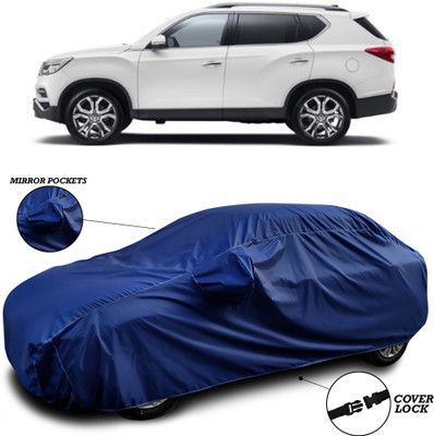 ANTHUB Car Cover For Mahindra XUV400 (With Mirror Pockets)(Blue)