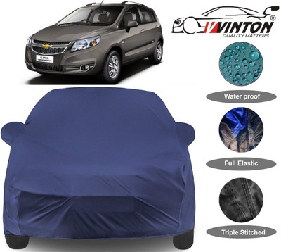 V VINTON Car Cover For Chevrolet Sail UVA (With Mirror Pockets)(Blue)