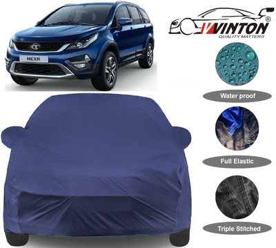 V VINTON Car Cover For Tata Hexa (With Mirror Pockets)(Blue)