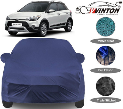 V VINTON Car Cover For Hyundai i20 Active (With Mirror Pockets)(Blue, For 2015, 2016, 2017, 2018, 2019 Models)