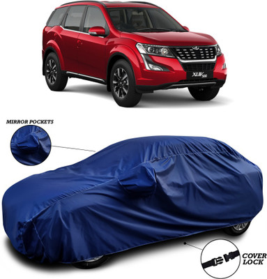 SEBONGO Car Cover For Mahindra XUV 500 (With Mirror Pockets)(Blue)