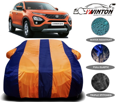 V VINTON Car Cover For Tata Harrier (With Mirror Pockets)(Orange)