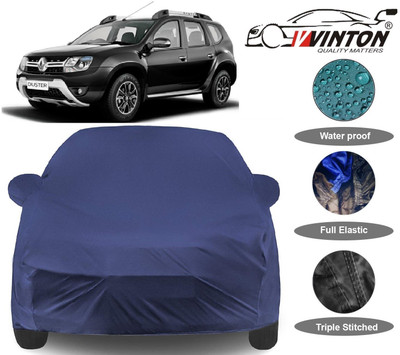 V VINTON Car Cover For Renault Duster (With Mirror Pockets)(Blue)