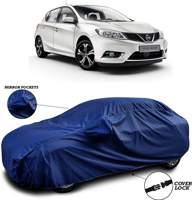 SEBONGO Car Cover For Nissan Pulsar (With Mirror Pockets)(Blue)