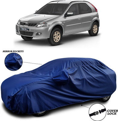 SEBONGO Car Cover For Mahindra Verito Vibe (With Mirror Pockets)(Blue)
