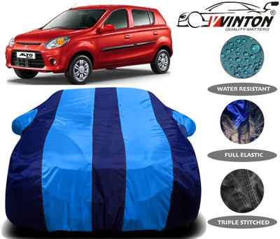 V VINTON Car Cover For Maruti Suzuki Alto 800 (With Mirror Pockets)(Blue)