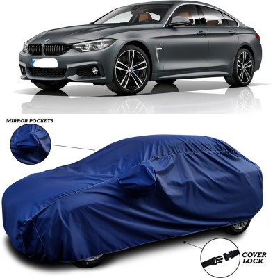 SEBONGO Car Cover For BMW Gran Coupe (With Mirror Pockets)(Blue)