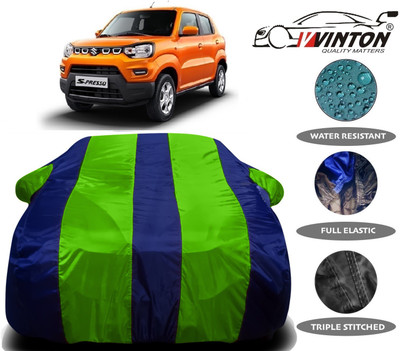 V VINTON Car Cover For Maruti Suzuki S-Presso (With Mirror Pockets)(Green)