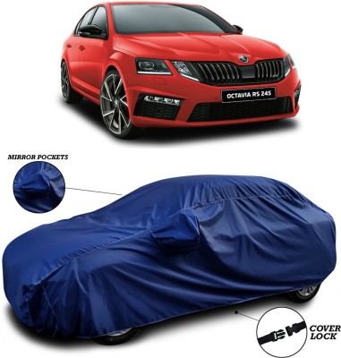 ANTHUB Car Cover For Skoda Octavia RS 245 (With Mirror Pockets)(Blue)