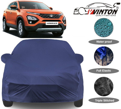 V VINTON Car Cover For Tata Harrier (With Mirror Pockets)(Blue)