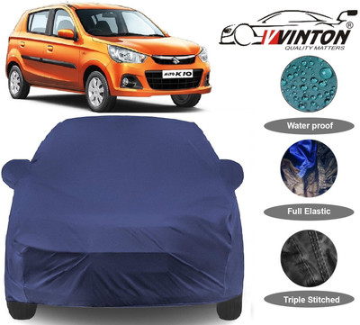 V VINTON Car Cover For Maruti Suzuki Alto K10 (With Mirror Pockets)(Blue)