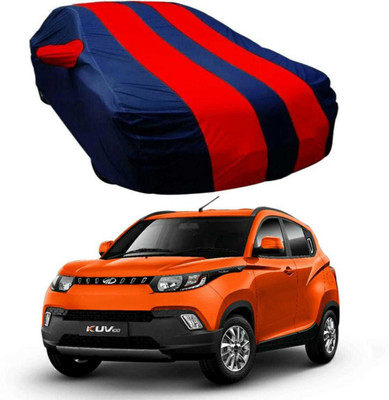 V VINTON Car Cover For Mahindra KUV100 (With Mirror Pockets)(Red, Blue)